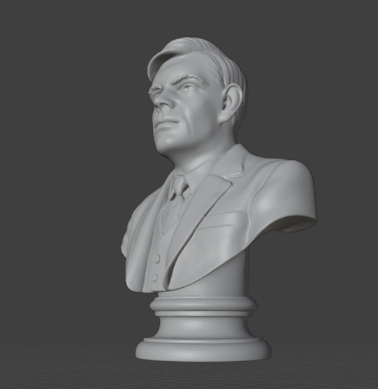 Alan Turing 3D print model_4