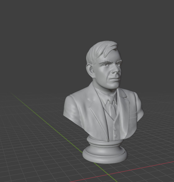 Alan Turing 3D print model_19