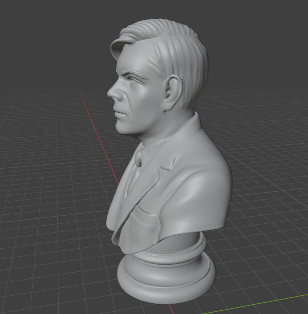Alan Turing 3D print model_2