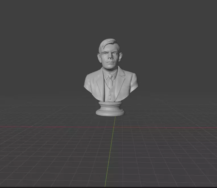 Alan Turing 3D print model_0