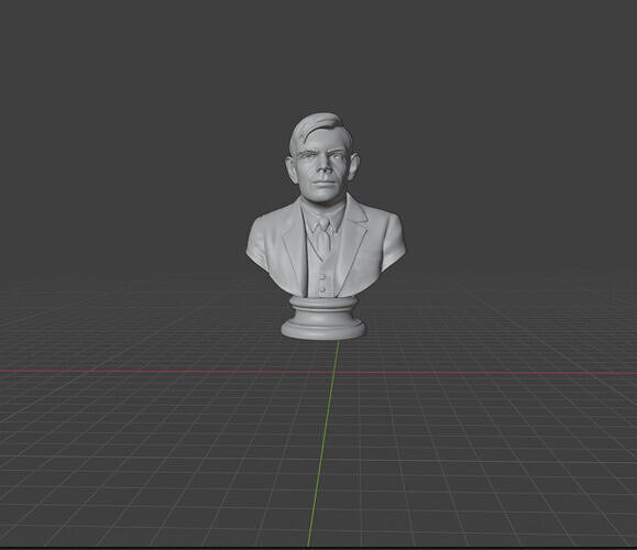 Alan Turing 3D print model