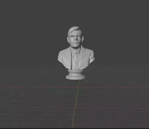 Alan Turing 3D print model