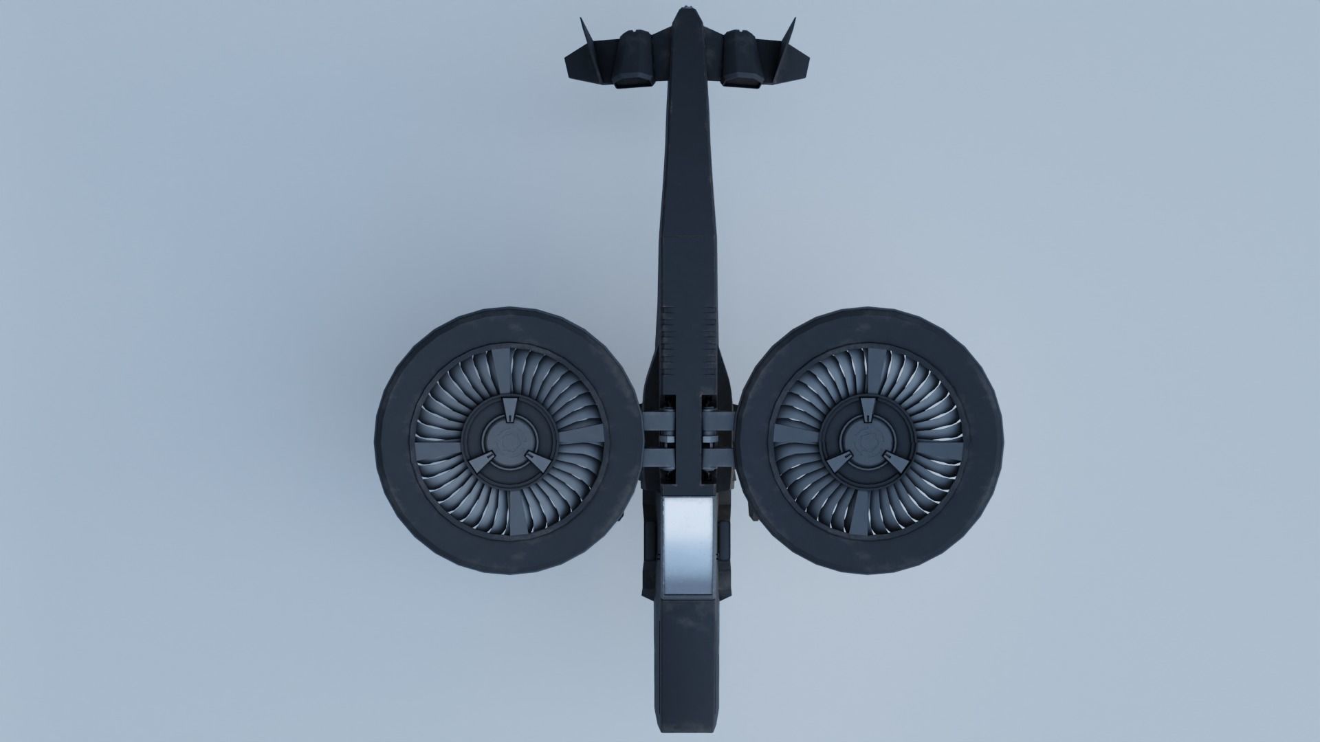Twincopter with 3 different color variations Low-poly 3D model_16