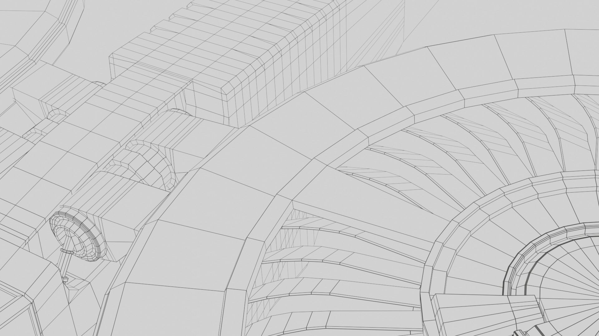 Twincopter with 3 different color variations Low-poly 3D model_21