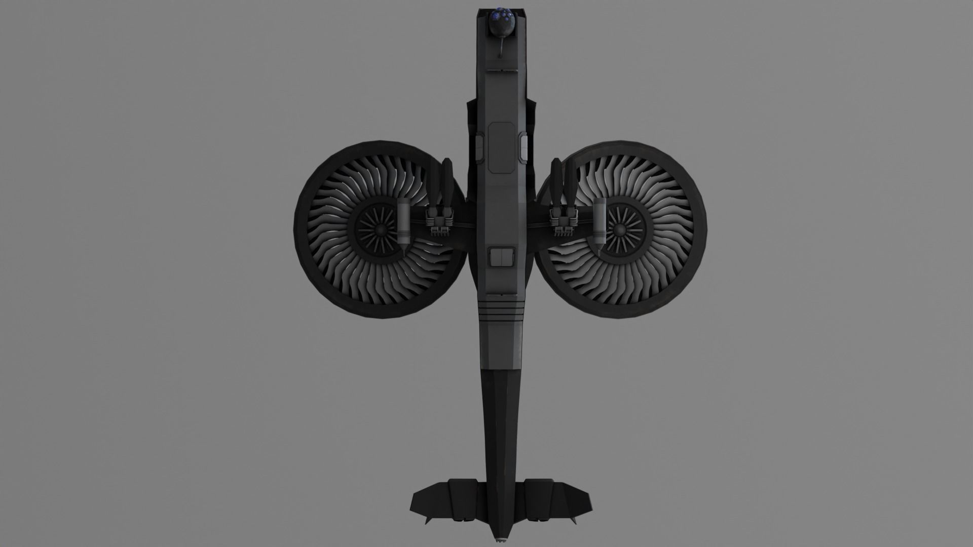 Twincopter with 3 different color variations Low-poly 3D model_17