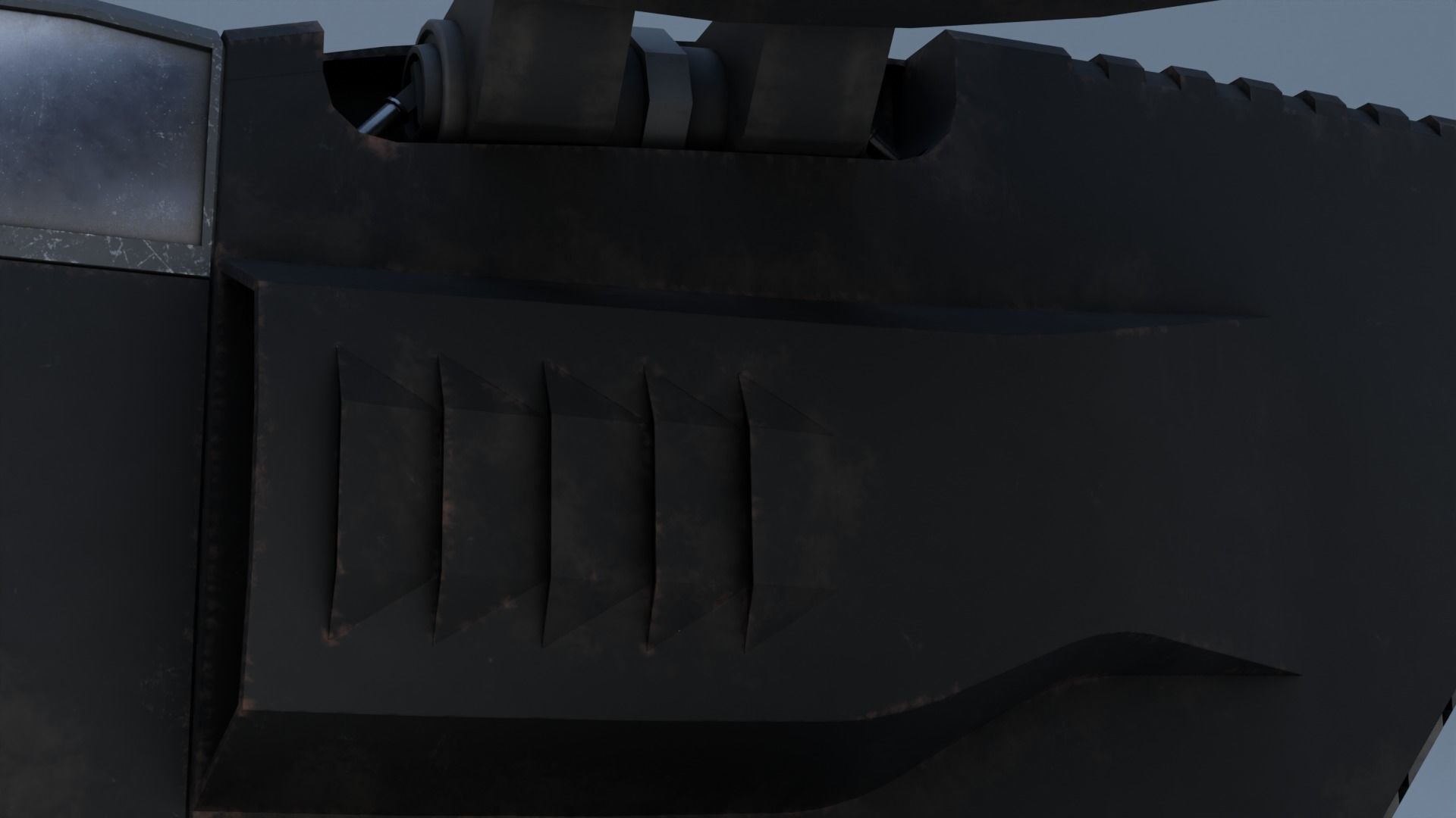 Twincopter with 3 different color variations Low-poly 3D model_8