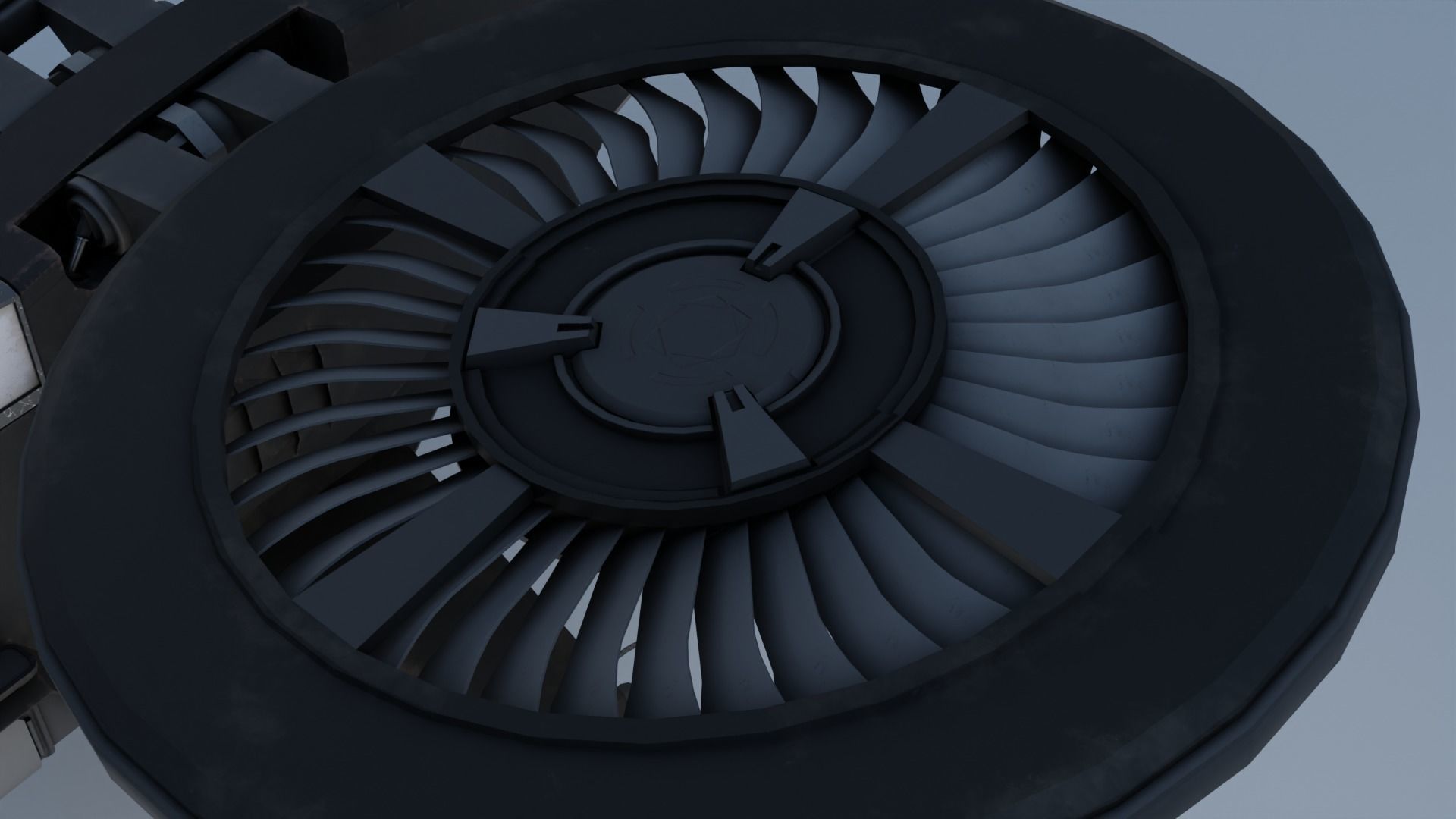 Twincopter with 3 different color variations Low-poly 3D model_6