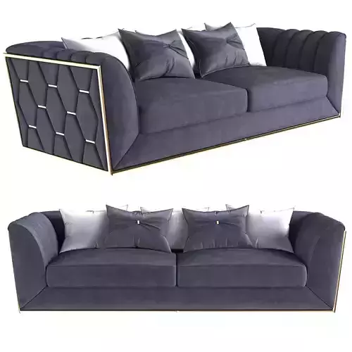 Sofa VOGUE SILVER 3d model