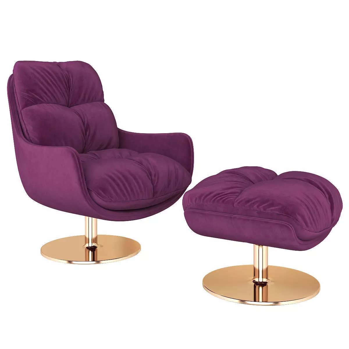 Contemporary armchair SOPHIA 3d model Low-poly 3D model_0