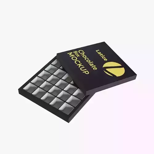Chocolate Box Low-poly 3D model