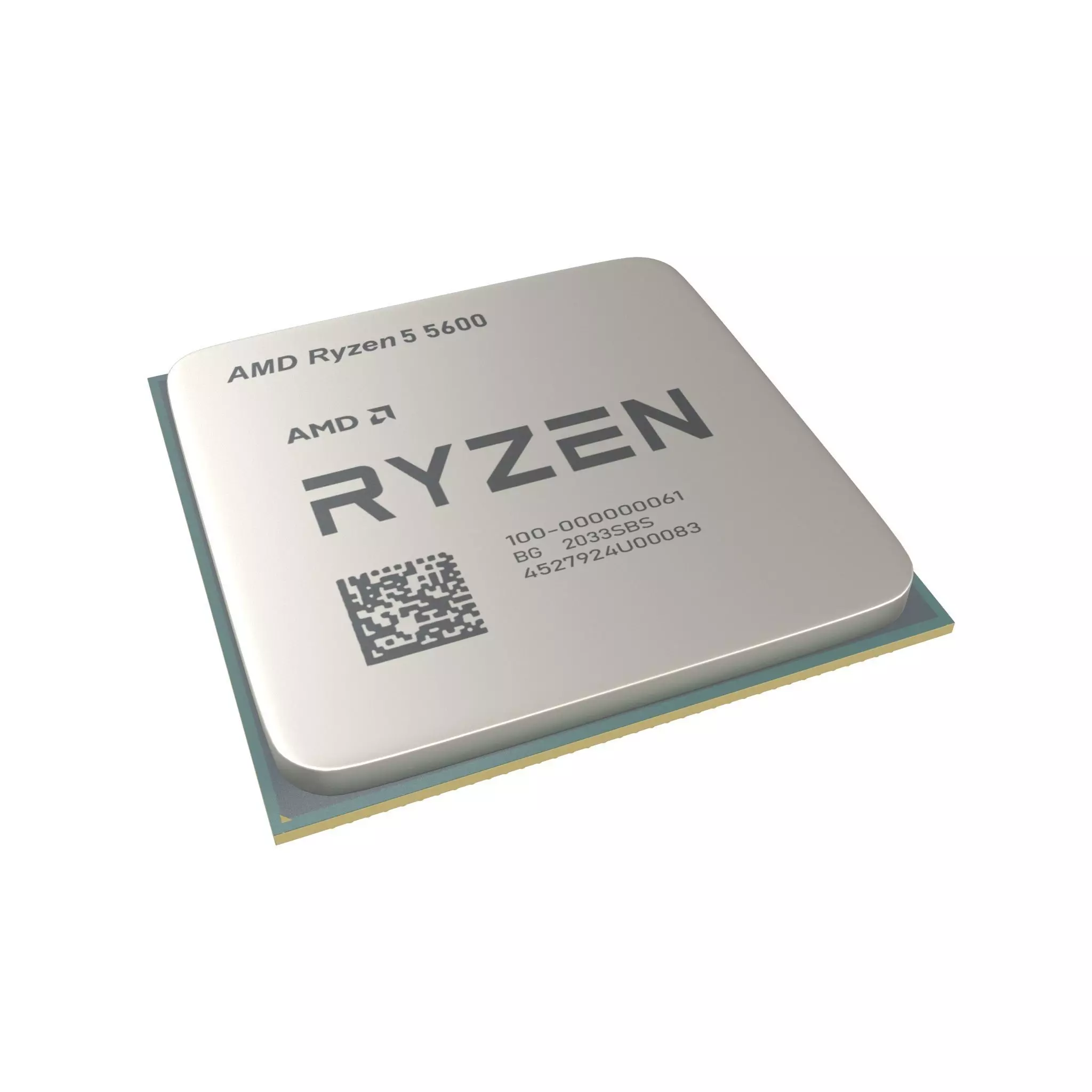 AMD Ryzen 5 5600 CPU V1 001 Low-poly 3D model_0