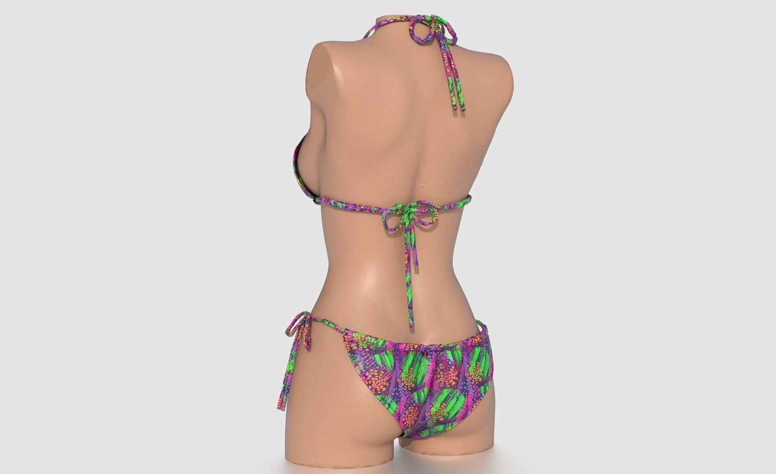 BIKINI WOMAN PACK 3D model_8