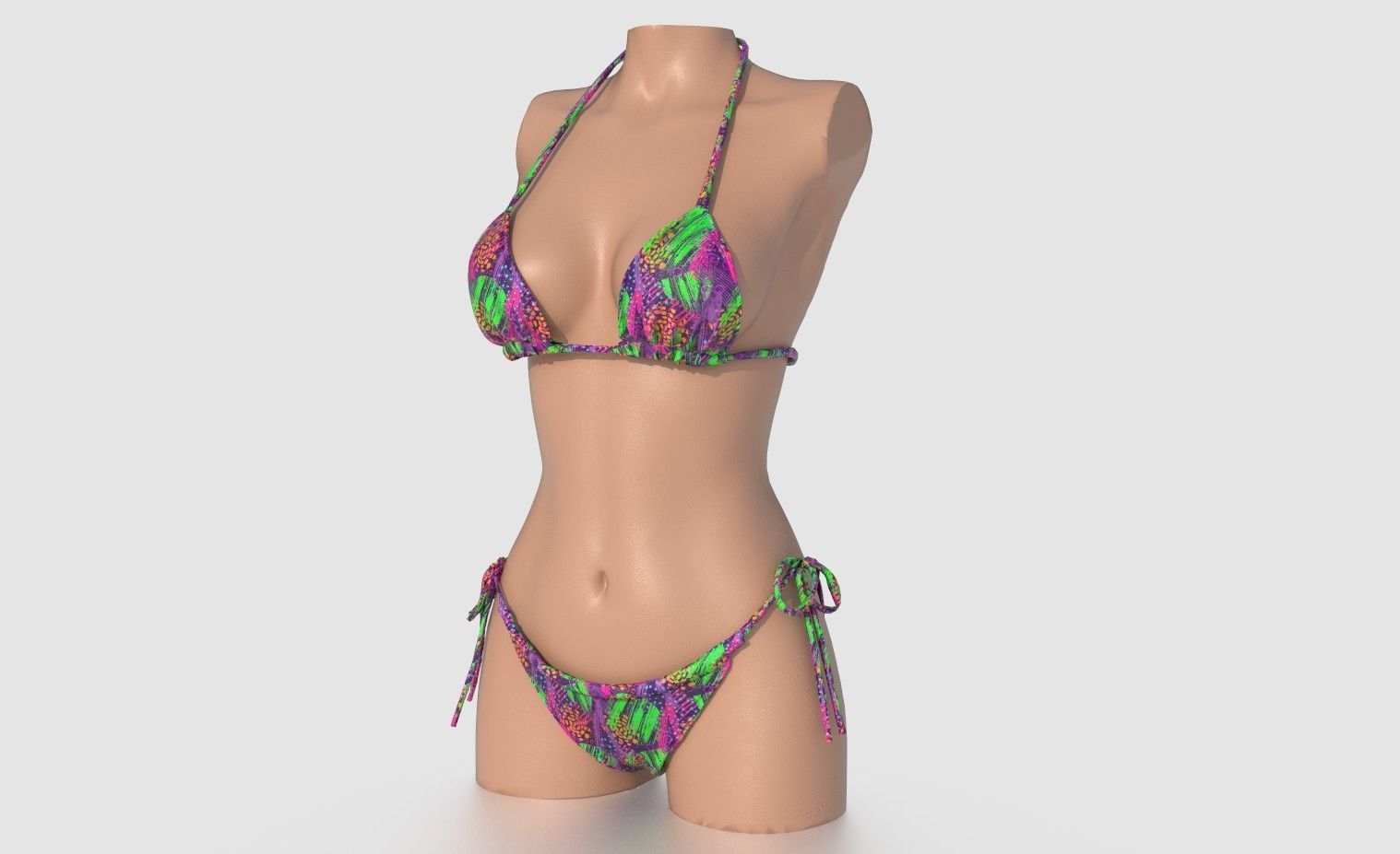 BIKINI WOMAN PACK 3D model_7