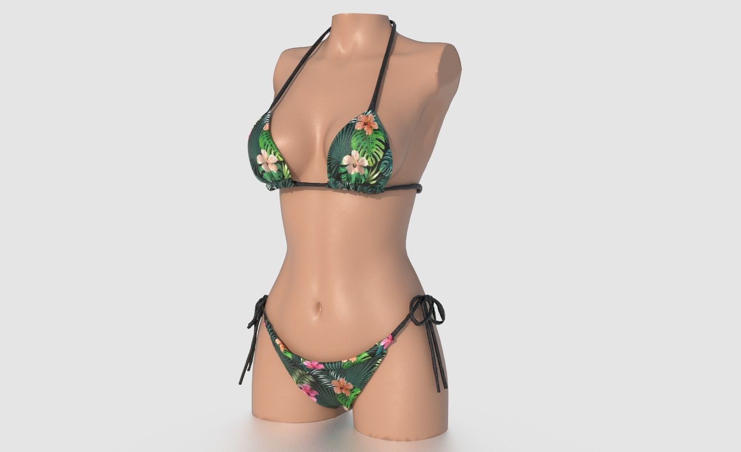 BIKINI WOMAN PACK 3D model_5