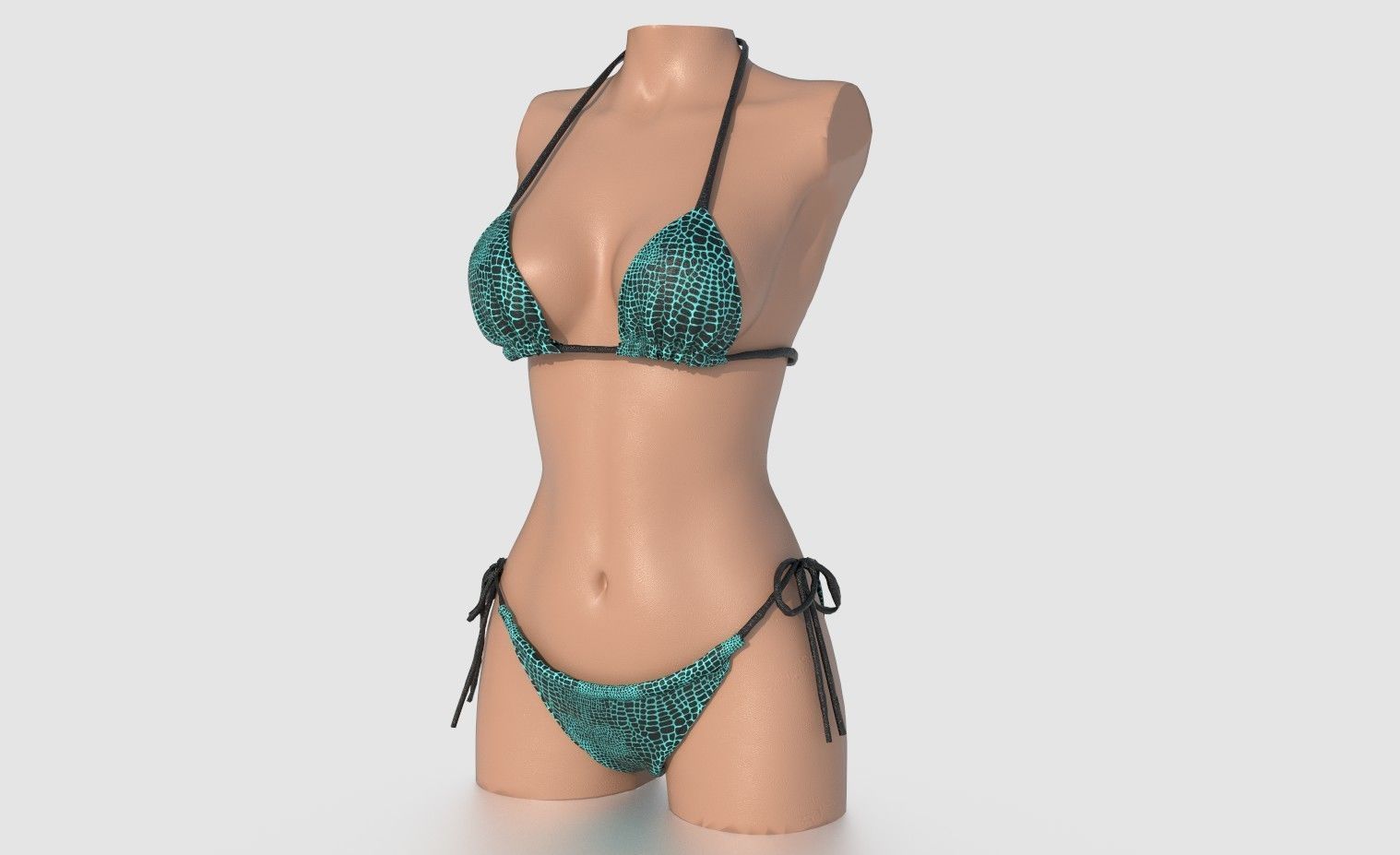 BIKINI WOMAN PACK 3D model_1