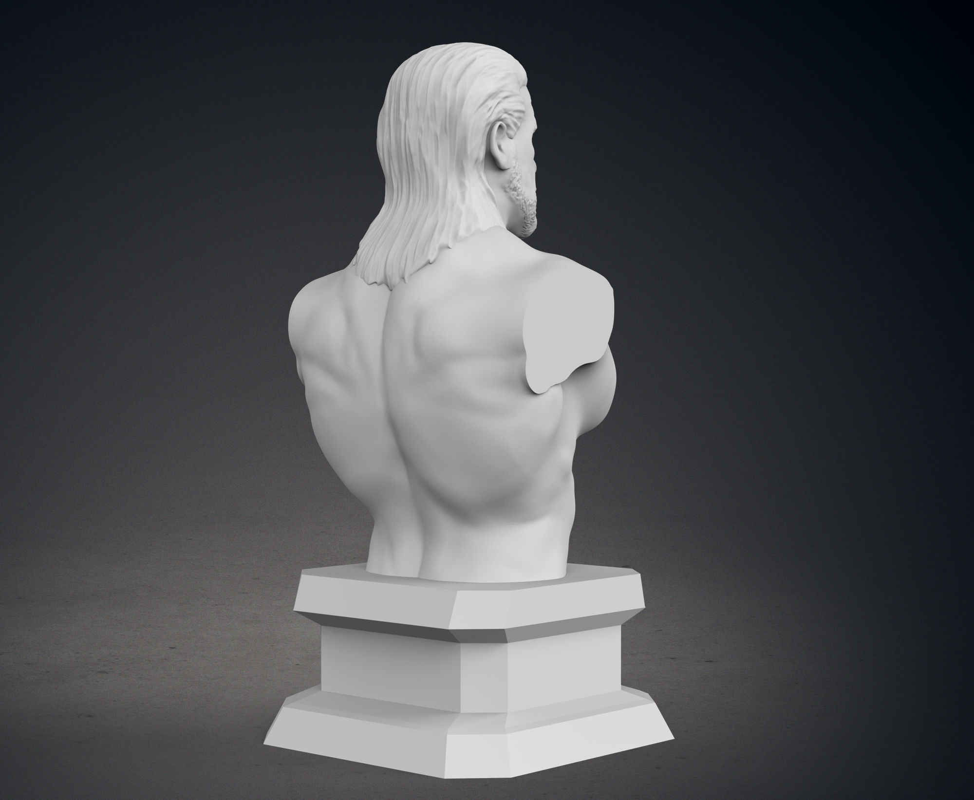 Classic WWE Pack Busts - The Rock - Triple H - Brock Lesnar 3D print model_27