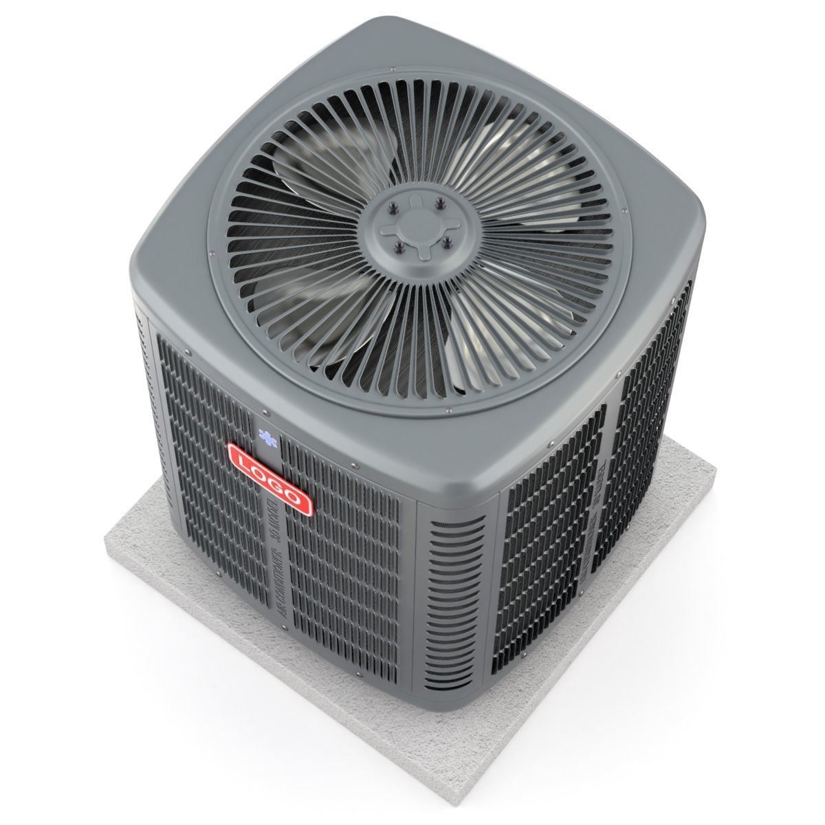 Heating and AC unit 3D model_1