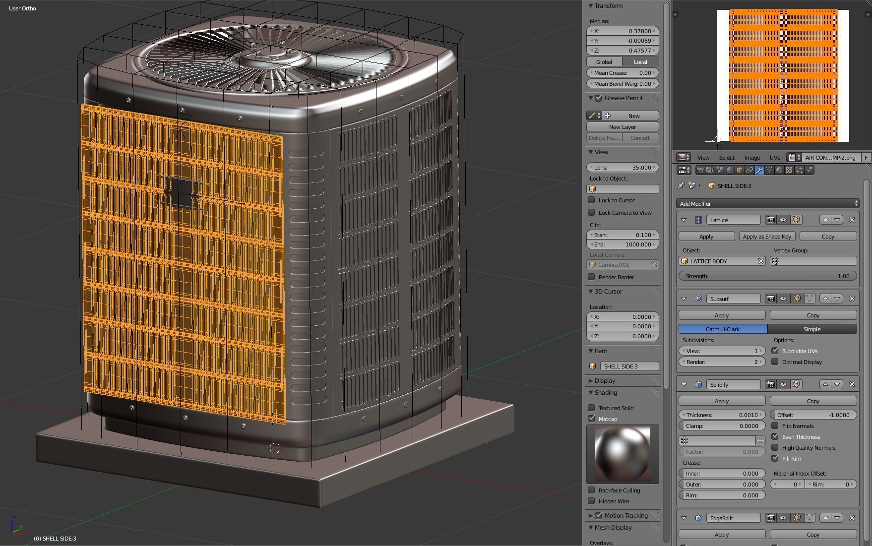 Heating and AC unit 3D model_17
