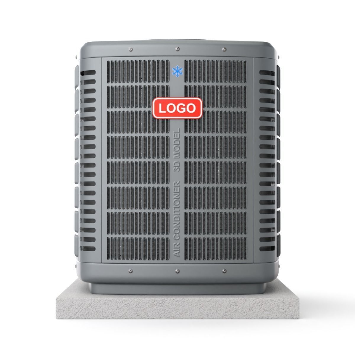 Heating and AC unit 3D model_5