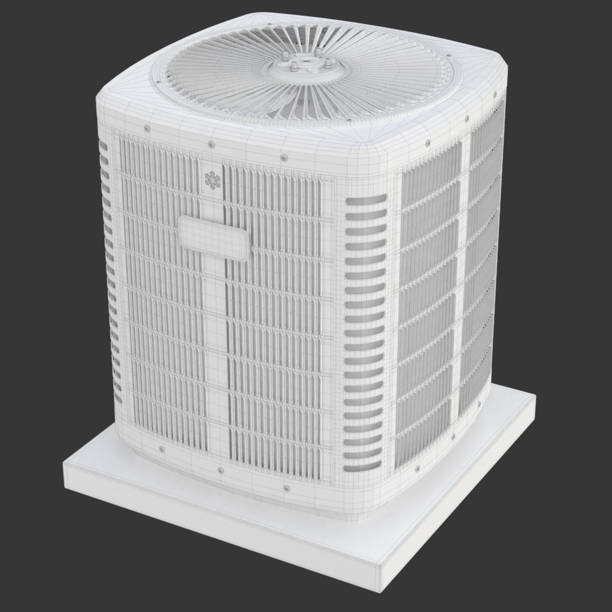 Heating and AC unit 3D model_19