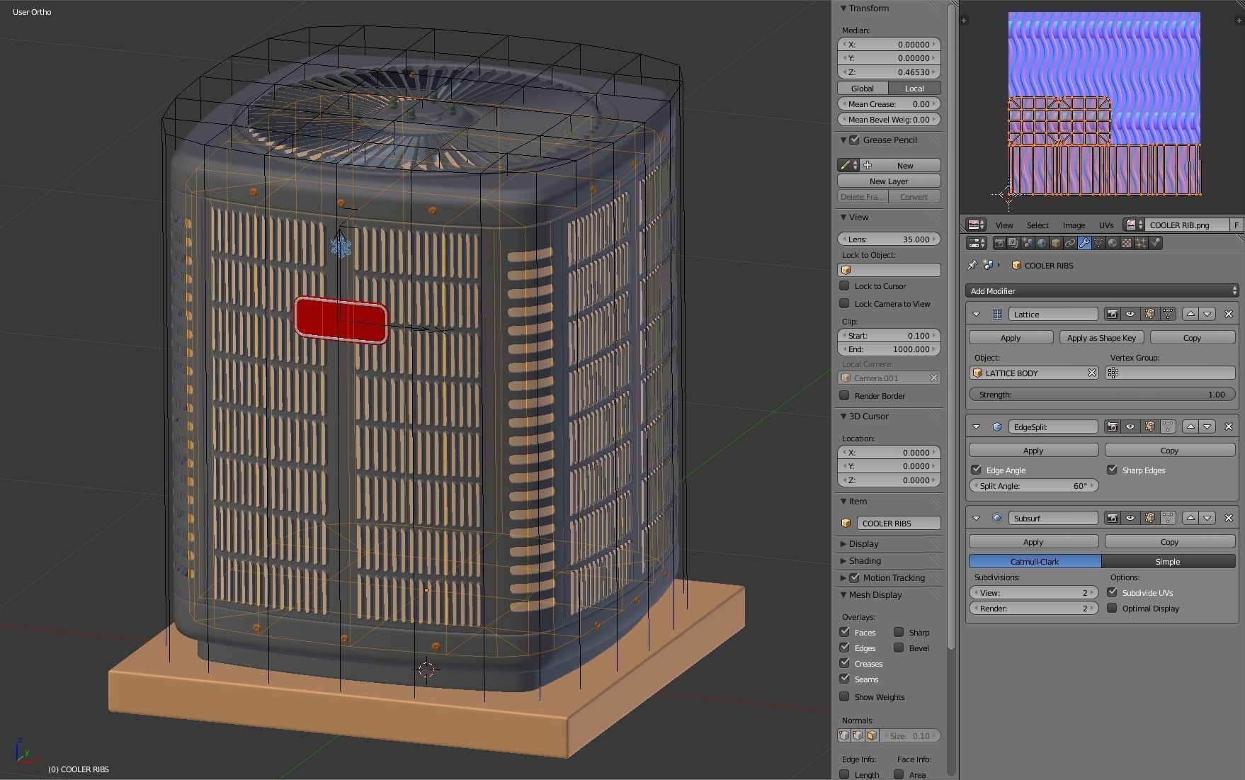 Heating and AC unit 3D model_18