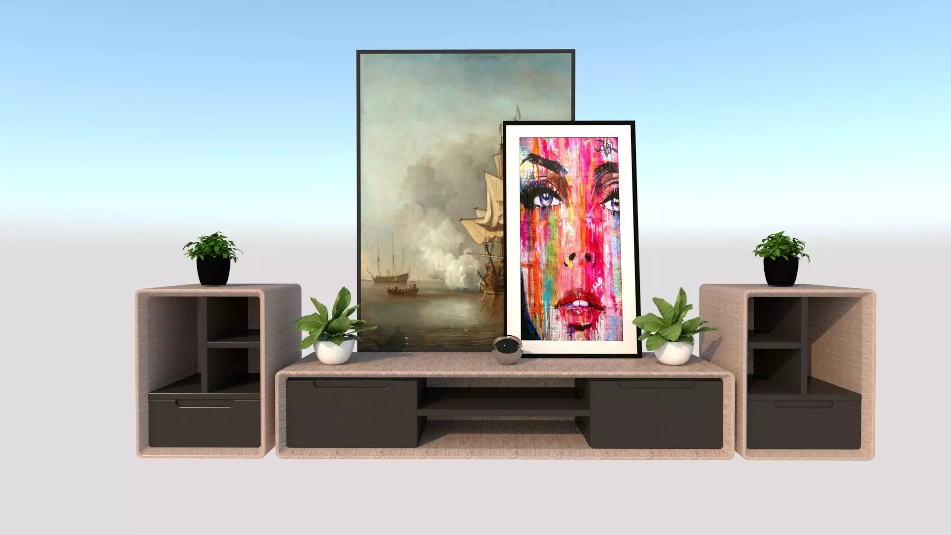 TV Cabinet 3D model