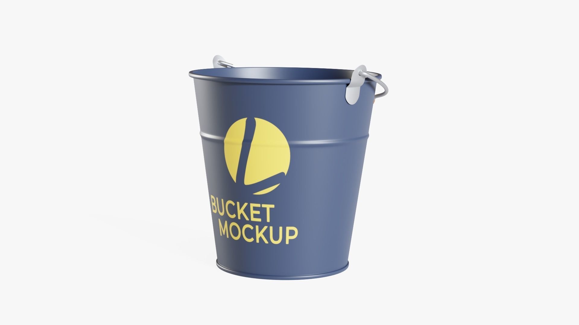 Bucket mockup Low-poly 3D model_4