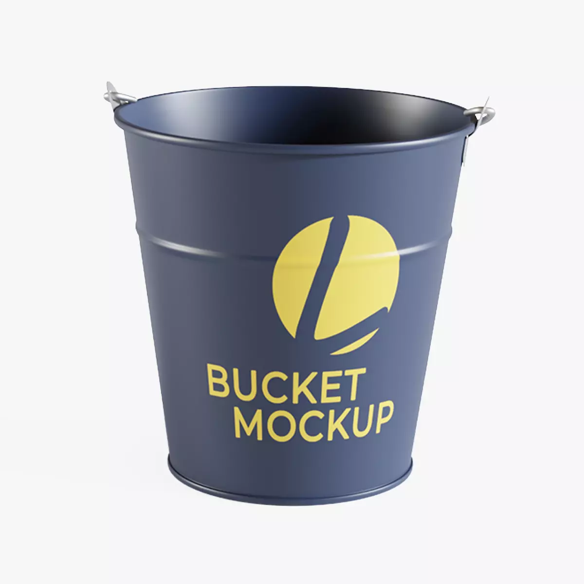 Bucket mockup Low-poly 3D model_0