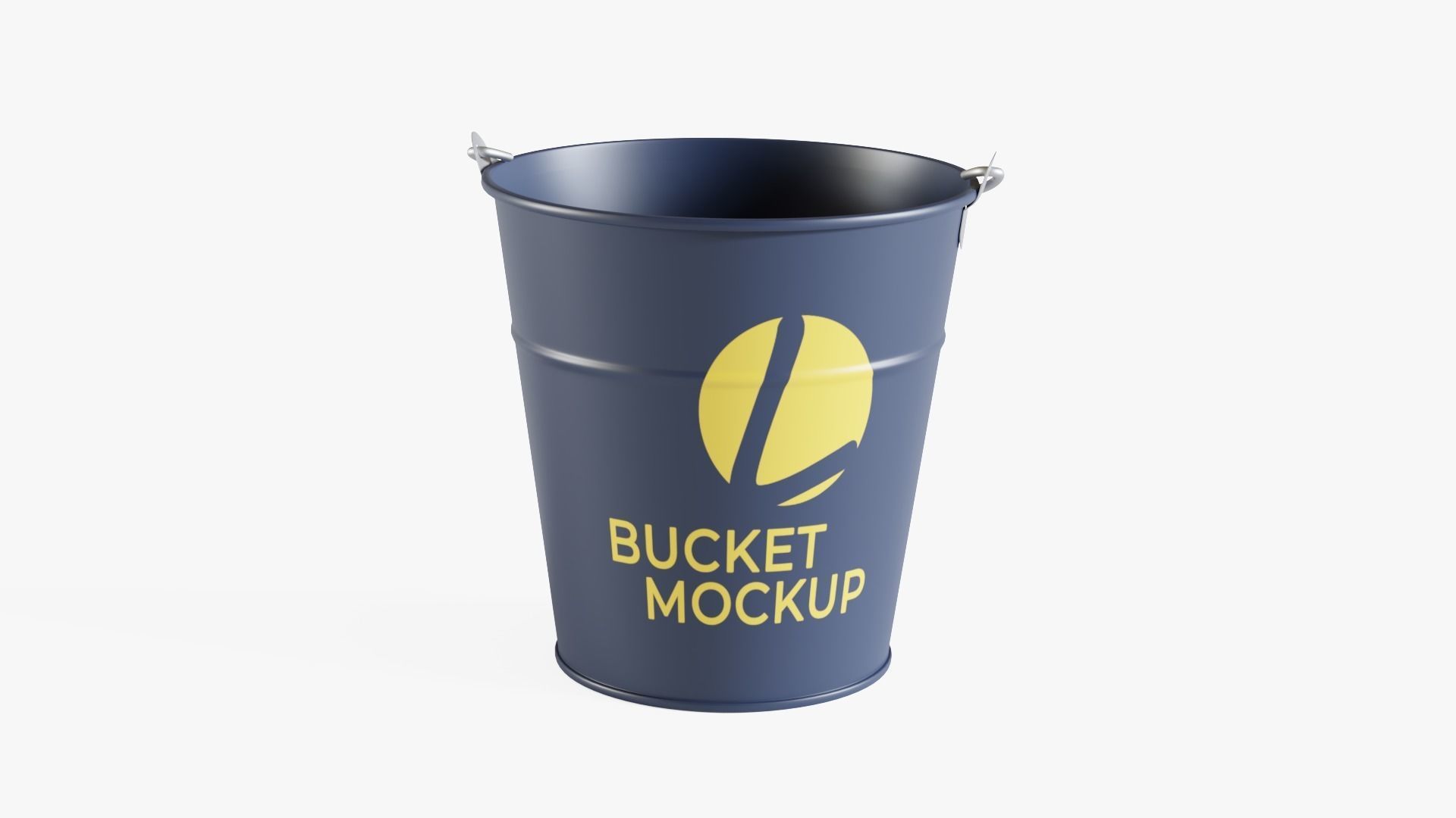 Bucket mockup Low-poly 3D model_1