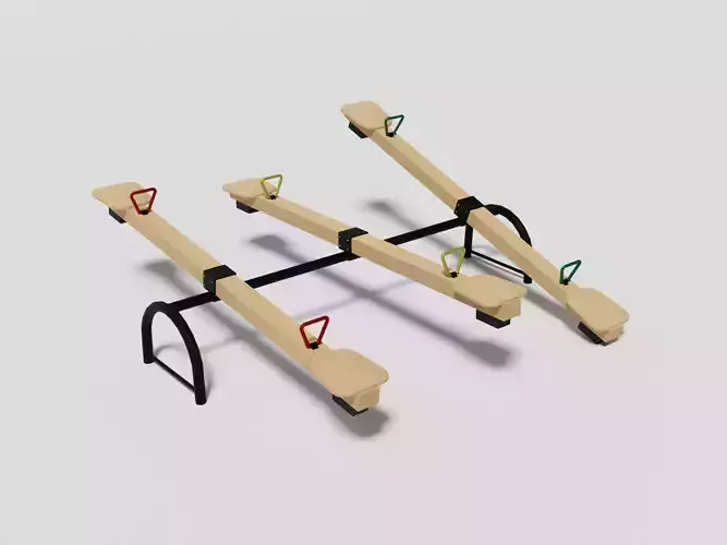 Playground Wooden See-Saw