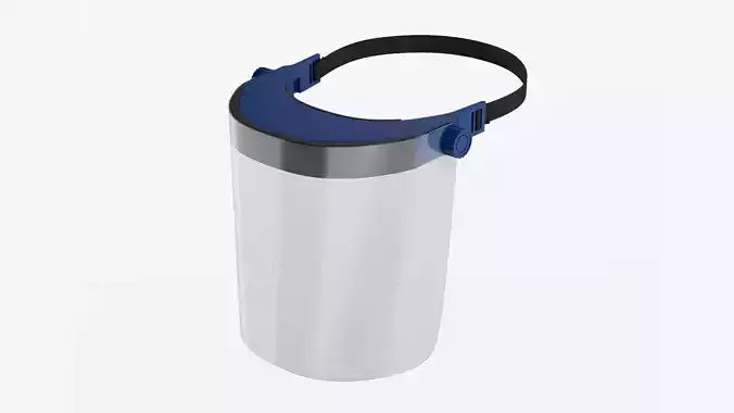 Protective visor virus 3D model