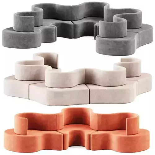 Cloverleaf Modular Sofa by Verpan