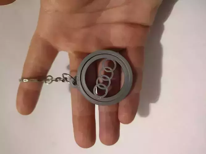 Audi Spinning Keychain
