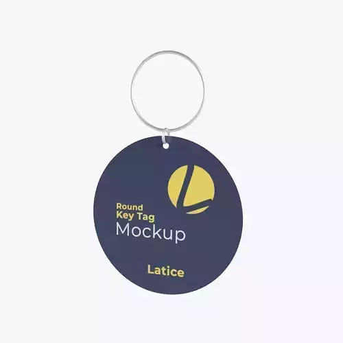 Key Tag Low-poly 3D model