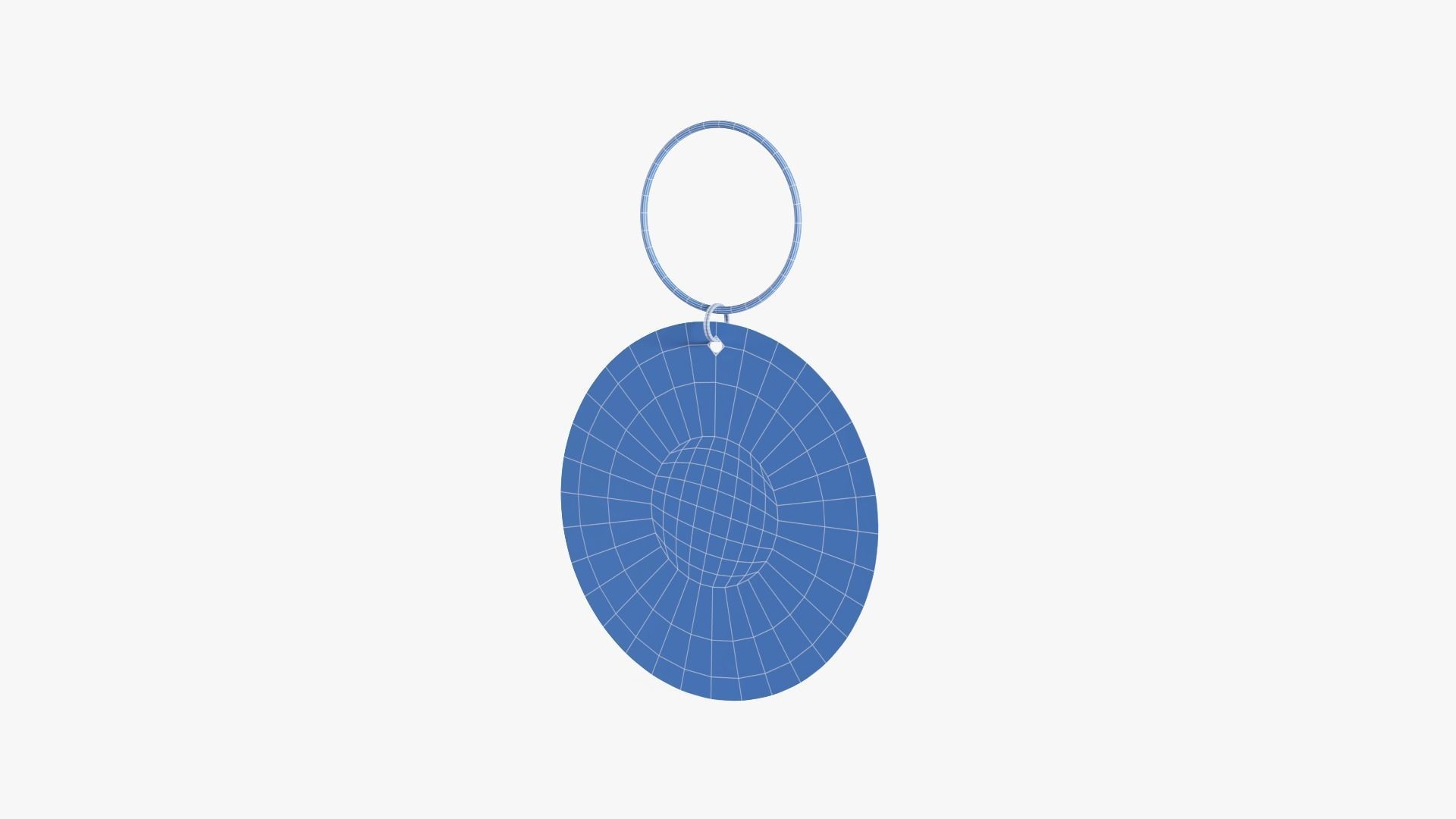 Key Tag Low-poly 3D model_19