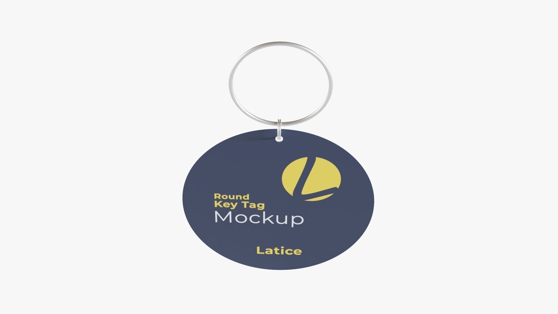 Key Tag Low-poly 3D model_7