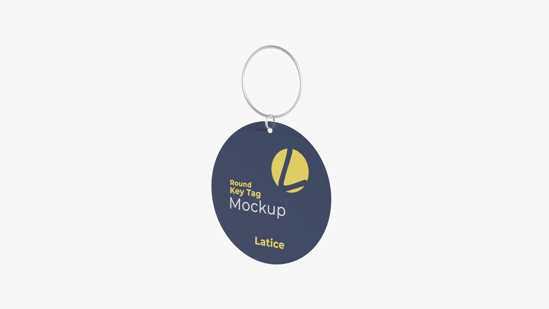 Key Tag Low-poly 3D model_1