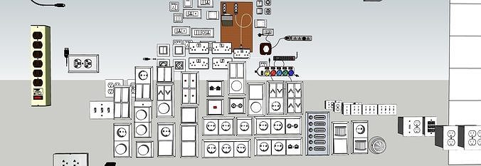 Electrical systems all Components 3d model 3D model