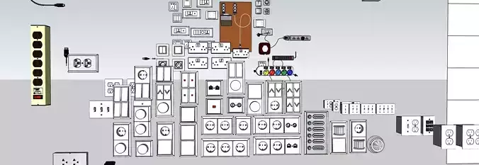 Electrical systems all Components 3d model