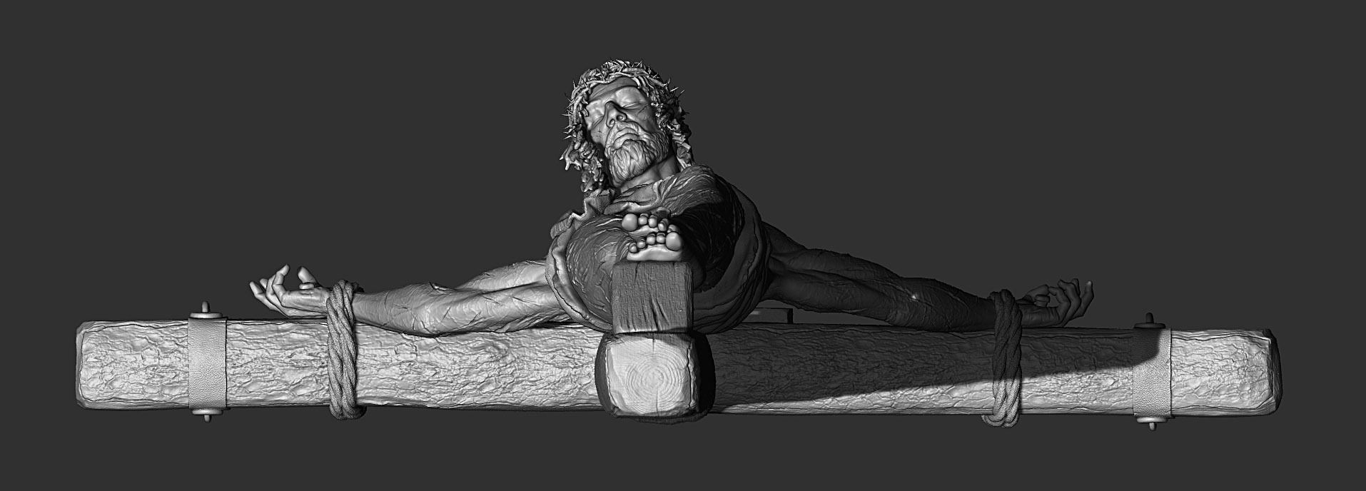 Jesus Crucifixion  3D print model_12
