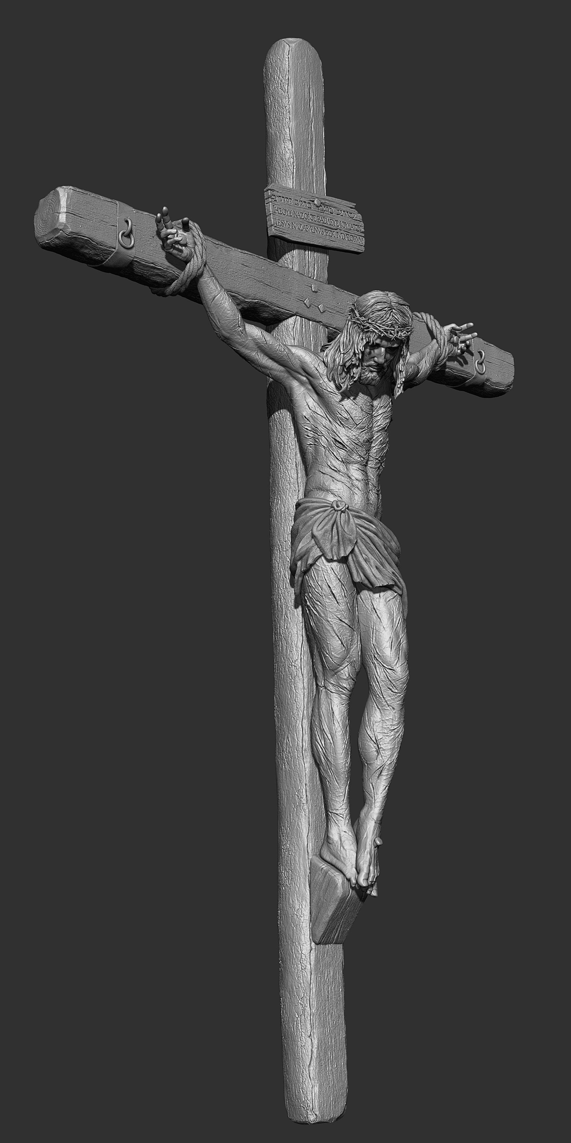Jesus Crucifixion  3D print model_9