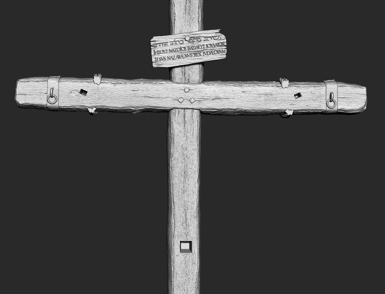 Jesus Crucifixion  3D print model_21