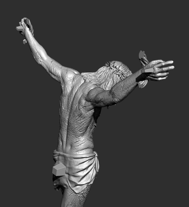 Jesus Crucifixion  3D print model_22