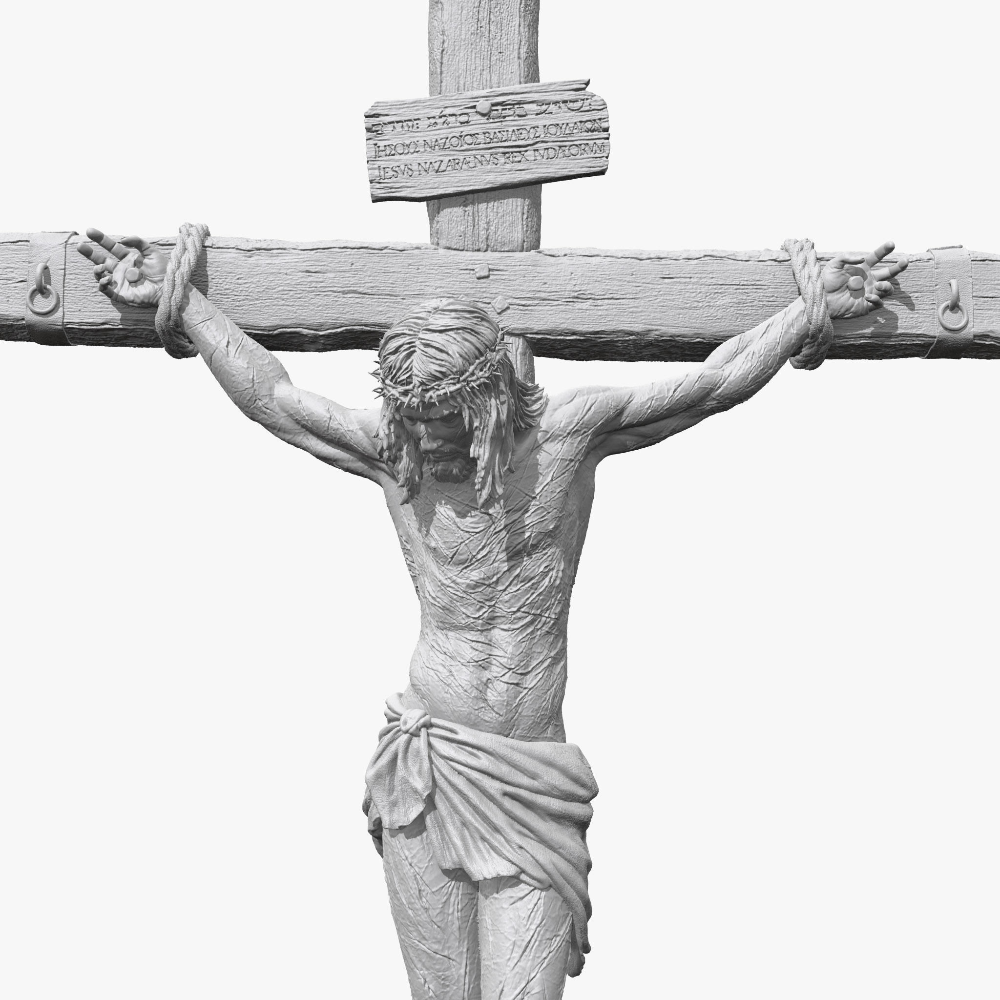 Jesus Crucifixion  3D print model_0