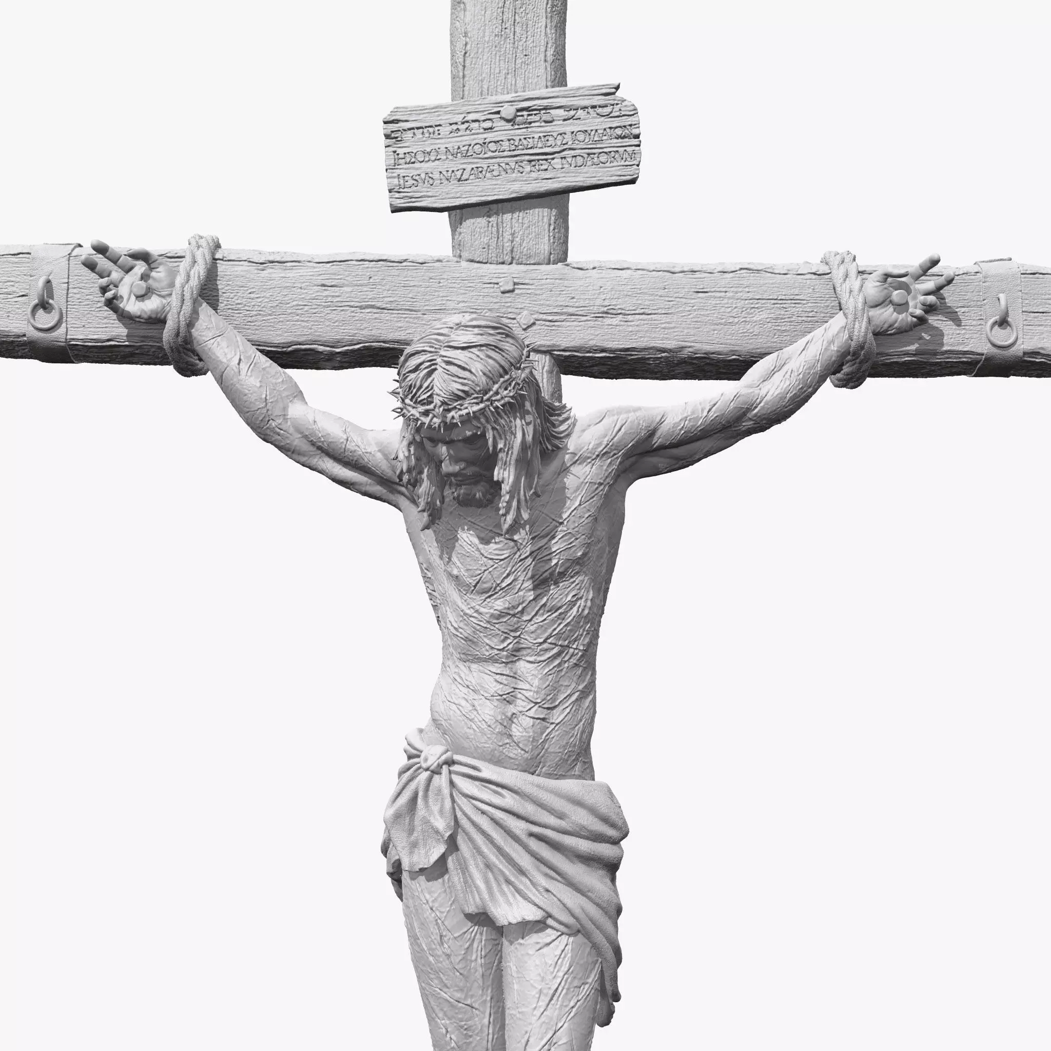 Jesus Crucifixion  3D print model_0