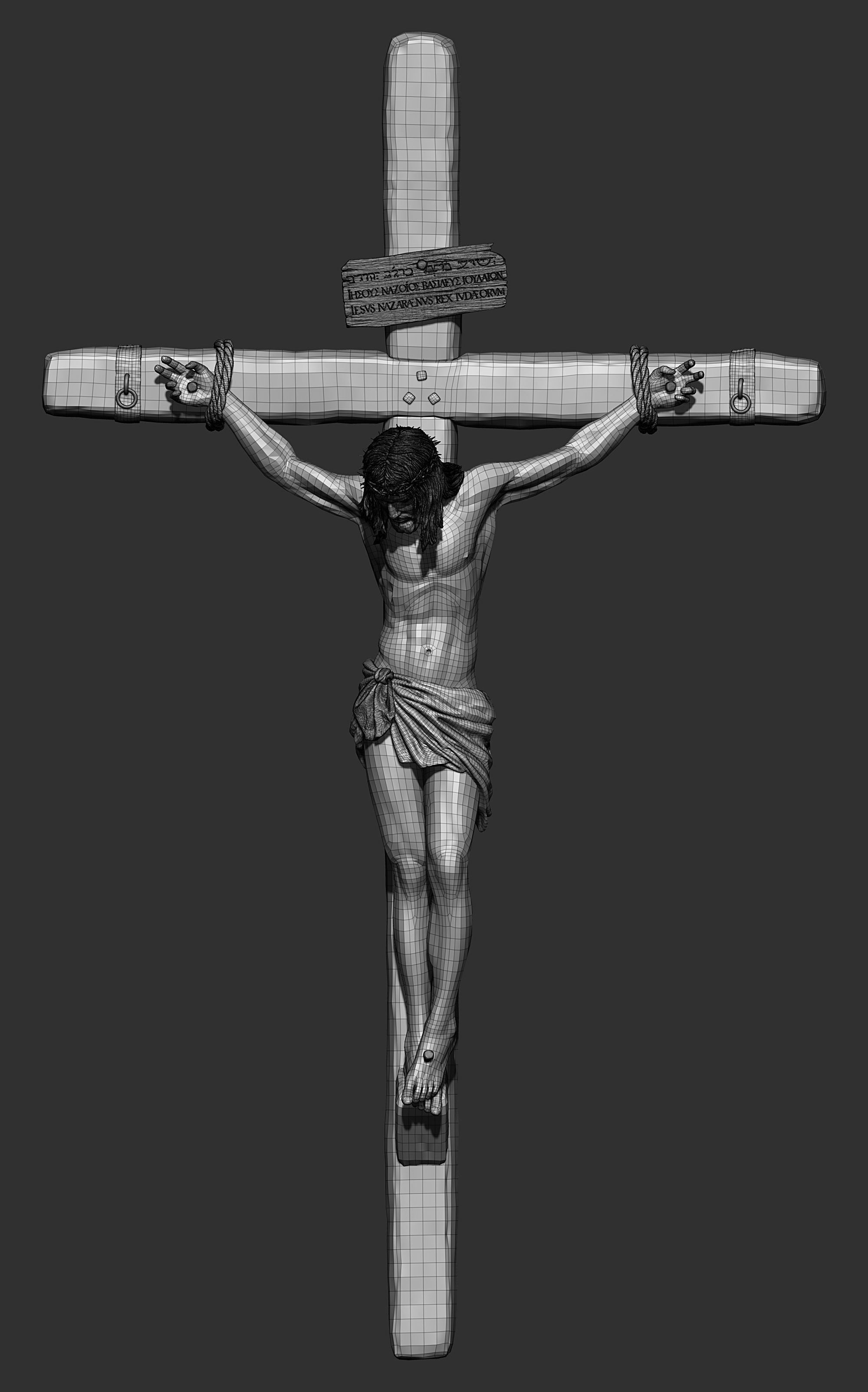 Jesus Crucifixion  3D print model_19