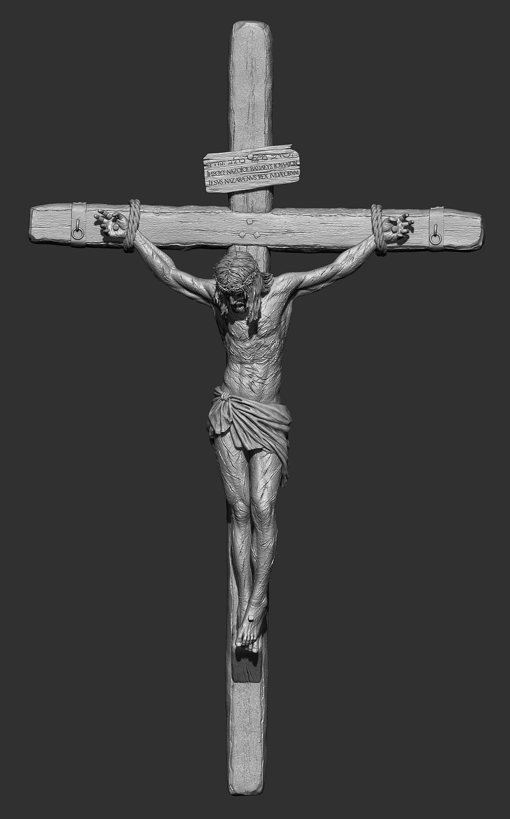 Jesus Crucifixion  3D print model_8