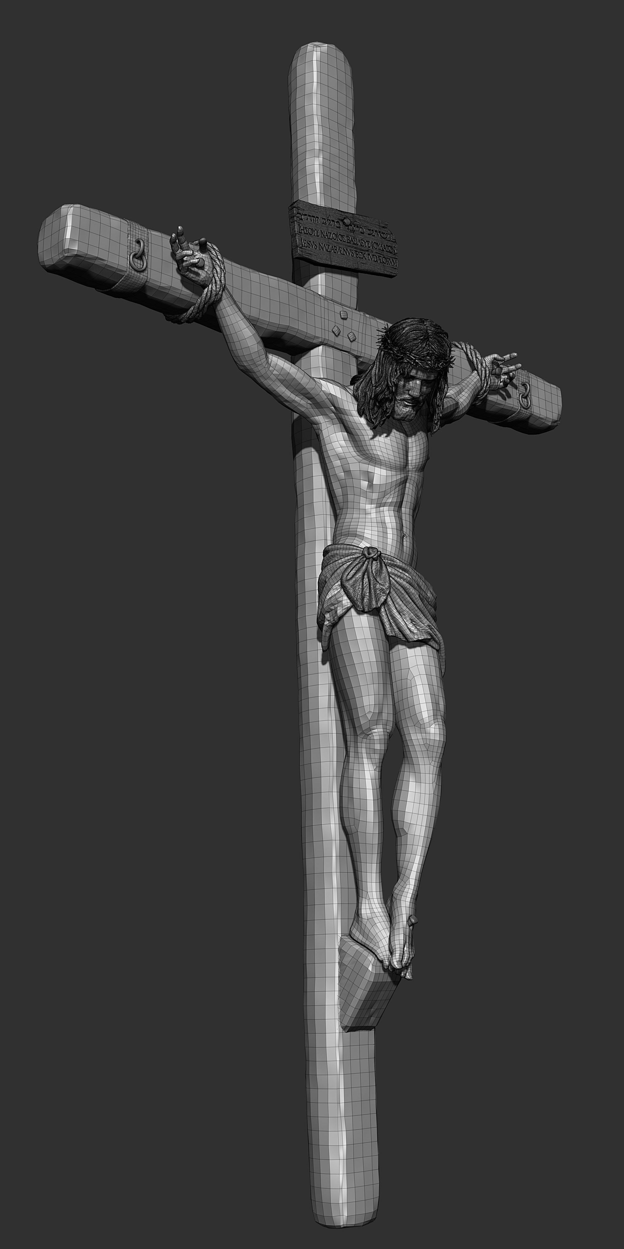 Jesus Crucifixion  3D print model_18