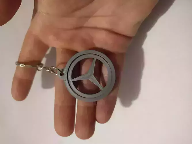 Mercedes Spinning Keychain