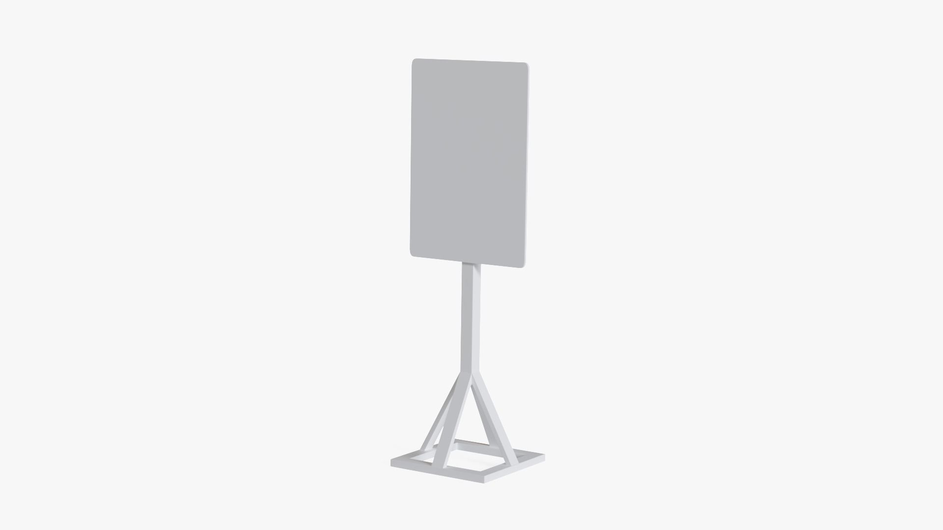 Advertising Stand Low-poly 3D model_12